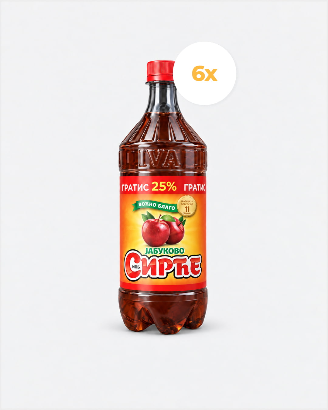 Jabukovo Sirće 6x1l